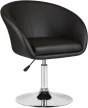 8600-LM,  цвет сиденья черный, цвет основания хромКресло дизайнерское EDISON (чёрный)