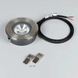 Встраиваемый светильник уличный ART-GROUND-SLIM-R130-9W Warm3000 (SL, 30 deg, 24V) (Arlight, IP67 Металл) 038165 (LED)