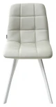 Стул CHILLI SQUARE HK017-03 светло-серый / белый каркас, PU