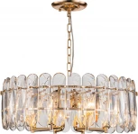 Подвесная люстра Escada Arabana 2114/8S E14*40W Gold (220V, хрусталь, на цепи, круглые)