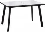 Стол HBS120 стекло белое/ опоры черные Dikline 00-00062740