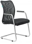 Кресло Бюрократ CH-599AV черный TW-01 сиденье черный TW-11 сетка/ткань полозья металл металлик