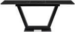 Стол на тумбе Woodville Иматра 140х80х76 черный мрамор / черный кварц 532383