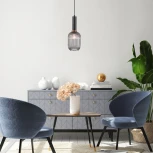 Подвесной светильник Eurosvet Bravo 50181/1 дымчатый (220V, на проводе, круглые)