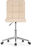 Компьютерное кресло Notta Квадро экокожа бежевая / хром 539655