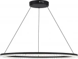 Подвесной светильник ST Luce SL1018 SL1018.413.01 черный/прозрачный LED 1*54W 4000K (220V, на проводе, кольцо)