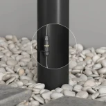 Наземный уличный светильник IP65 Denkirs Nord DK9745-BK (220V, круглые)