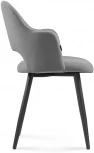 Стул Гутрид ромбы спереди серый / черный 504185 Woodville