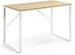 Компьютерный стол La Forma (ex Julia Grup) Talbot (Белый/ Сталь,МДФ,Металл,Шпон)