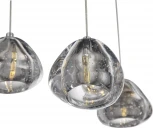 Подвесной светильник ST Luce Waterfall SL6017.101.13 Хром/Прозрачный с пузырьками воздуха LED 13*3W (220V, на проводе)