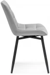 Стул Notta на металлокаркасе Челси К крутящийся светло-серый / черный 520598