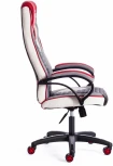 Кресло PILOT кож/зам/ткань, черный перфорированный/св.серый/красный, 36-6/06/TW-14/36-161 Tetchair 15288