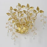 Бра Crystal Lux EDEN AP2 GOLD (220V, подвески, листья, ветки)