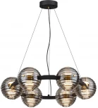 Подвесной светильник Odeon Light Troni 5041/60L черн./золото/дымчатый/металл/стекло LED 60W 4000К 1526Лм (220V, на тросе, шарики)