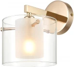 Бра Lumion Verdi 6587/1W золото/прозрачный, металл/стекло E14 1*40W 220V (круглые)