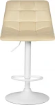 Стул барный Dobrin TAILOR WHITE (бежевый велюр (MJ9-10))
