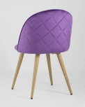 Стул Stool Group Лион велюр с ромбами лиловый УТ000004244