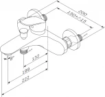 Смеситель Am.Pm Like F8010016 для ванны с душем