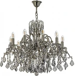Подвесная люстра Dio D`arte Alessandria Nickel Alessandria E 1.1.10.601 N (220V, хрусталь, подвески, на цепи, подсвечник, свеча)