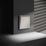 Проходной переключатель одноклавишный с подсветкой (кашемир) Voltum S70 VLS010403