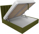 Кровать интерьерная Афродита 180 (Зеленый/Микровельвет) Лига Диванов арт.120587