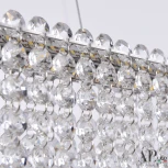 Подвесная люстра светодиодная APL LED Sicilia SH04.86.B.Ni.4000 (220V, хрусталь, на тросе)