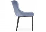 Стул Woodville на металлокаркасе Teo light blue / black 15021