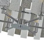 Потолочная люстра хрустальная на штанге Arte Milano Sorrento-2109 372109/6/80/500 CR (220V)