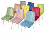 Стул DUBLIN G108-72 тоффи, велюр / белый каркас