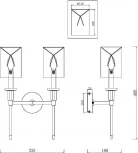 Бра Florida MOD148WL-02CH Maytoni