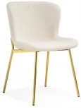 Стул Woodville на металлокаркасе Basket beige / gold 15648