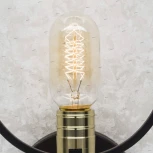 Ретро лампочка накаливания Эдисона цилиндрическая прозрачная E27 60W lm 2600K теплое желтое свечение Citilux Эдисон T4524C60