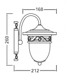 Настенный фонарь уличный Oasis Light 87202S Gb (220V, IP44)