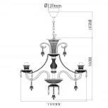 Подвесная люстра Chiaro Барселона 313012508