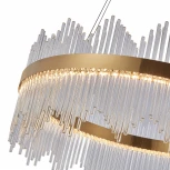 Подвесная люстра Arte Milano Venezia 311033/D800 BS (регулировка яркости, LED, 220V, хрусталь, пульт управления, на тросе, круглые)