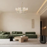 Подвесная люстра Arte Milano Florentia-1237 301237/8 Wh/Gd (220V, на цепи)