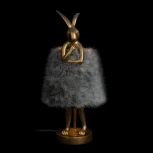 Настольная лампа Loft It Lapine 10315/A Grey fluff (220V, выключатель, животные)