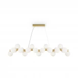 Подвесной светильник Maytoni Dallas MOD547PL-25BS (220V, на тросе, шарики, паук, молекулы)