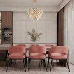 Потолочная люстра хрустальная на штанге Arte Milano Sorrento-8019 378019/9/300/570 GD (220V)