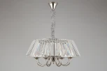Подвесная люстра Aployt Lucretia APL.748.03.08 (220V, хрусталь, на цепи, свеча, круглые)