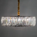 Подвесная люстра Eletto EL321P08 (220V, хрусталь, подвески, на цепи, круглые)