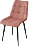 Стул CHIC BLUVEL-52 розовый / черный каркас