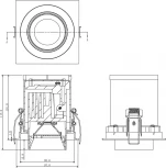 Встраиваемый светильник Donolux Periscope DL18621/01SQ Black Dim (LED, 220V, круглые)