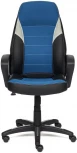Кресло INTER кож/зам/ткань, черный/синий/серый, 36-6/С24/14 Tetchair 12018