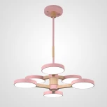 Потолочная люстра Wi-Fi на штанге Turna Dbl L6 Pink By ImperiumLoft Turna-Dbl01 (LED, 220V, голосовое управление, умный дом - Алиса)