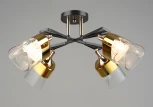 Потолочная люстра на штанге SL4350-4 CF+GD Мелодия Света SL1N 000065853