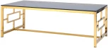 Журнальный стол Stool Group 120*60 БРУКЛИН золото стекло smoke УТ000001494