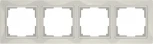 Рамка на 4 поста Snabb basic (слоновая кость) Werkel W0042003 (a051306)