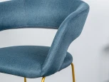 Стул полубарное R-Home Hugs Синий/Link Золото