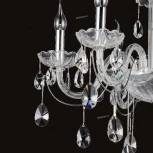 Подвесная люстра Omnilux Valledoria OML-70203-06 (220V, подвески, на цепи, подсвечник, свеча)